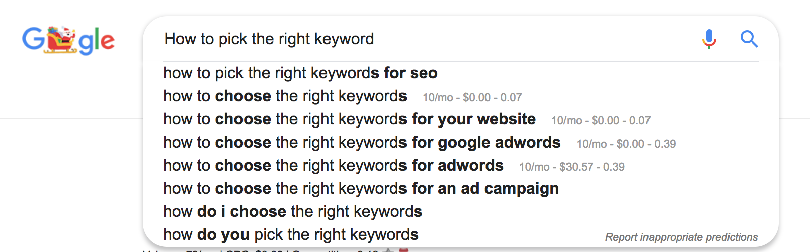 How To Pick The Right Keywords